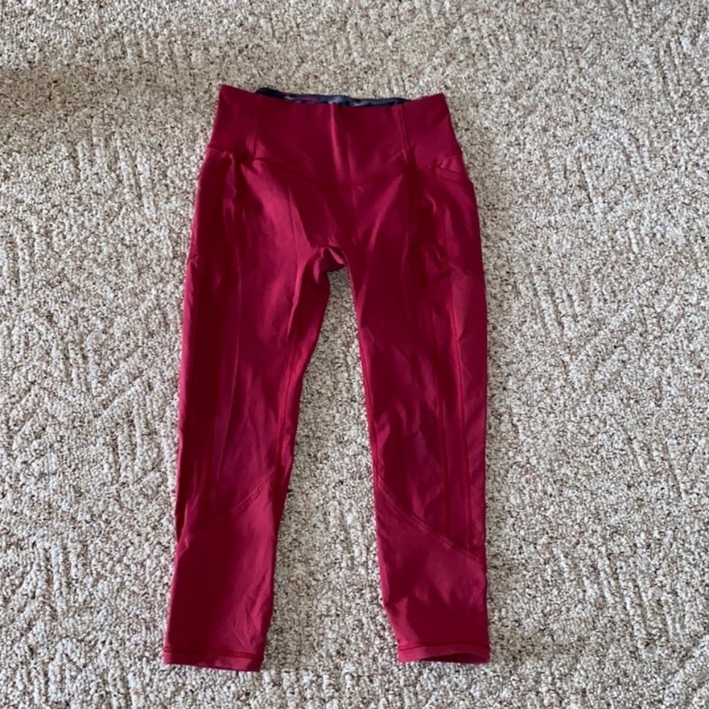 Lululemon red leggings